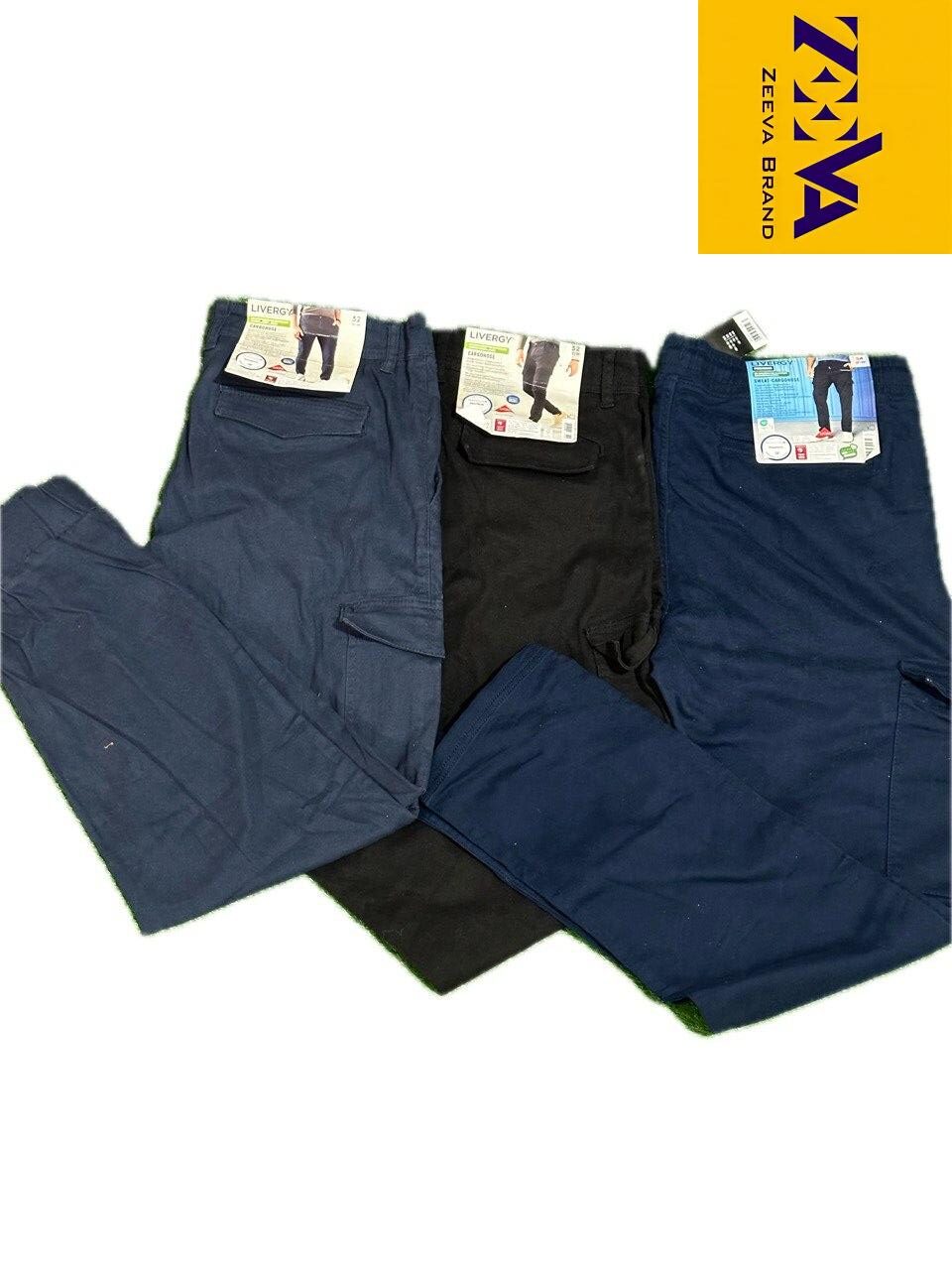 شلوار مردانه استوک کیلویی شش جیب (کارگو) از برند لیورجی (Livergy) شلوار مردانه استوک کیلویی شش جیب (کارگو) از برند لیورجی (Livergy)