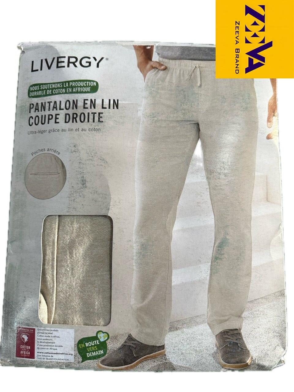 شلوار مردانه استوک کیلویی کنفی (لینن) از برند لیورجی (Livergy) شلوار مردانه استوک کیلویی کنفی (لینن) از برند لیورجی (Livergy)