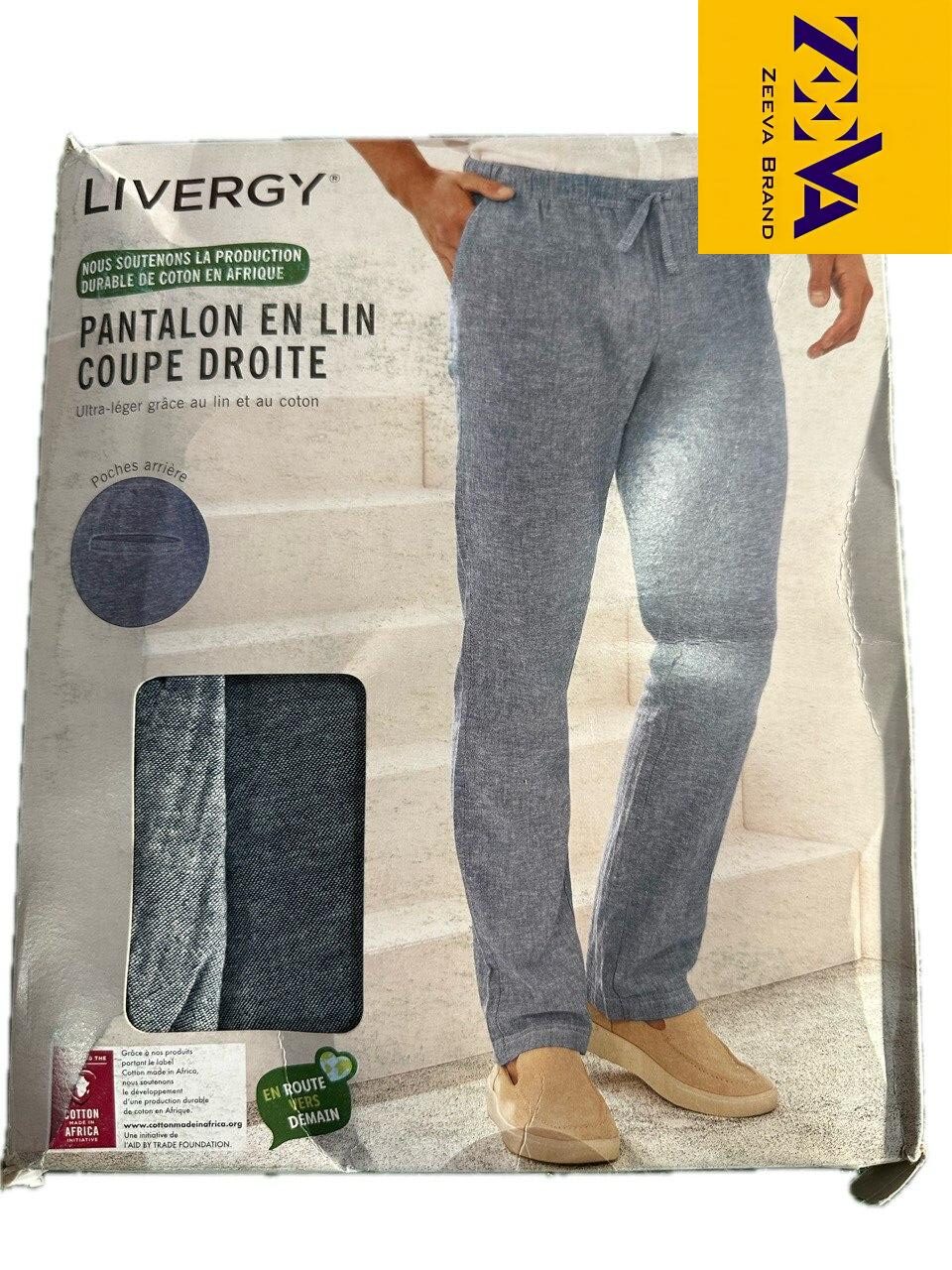 شلوار مردانه استوک کیلویی کنفی (لینن) از برند لیورجی (Livergy) شلوار مردانه استوک کیلویی کنفی (لینن) از برند لیورجی (Livergy)