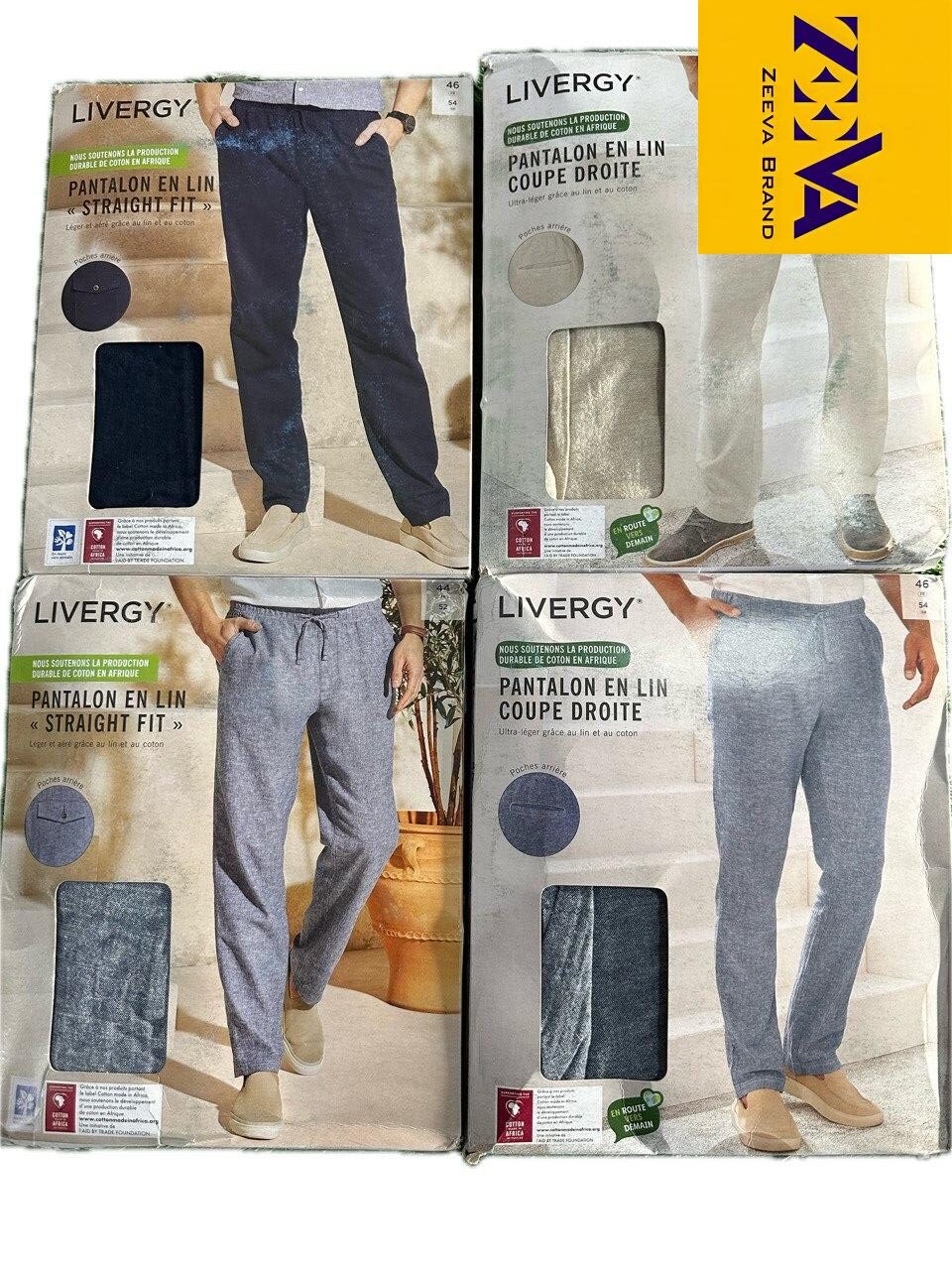 شلوار مردانه استوک کیلویی کنفی (لینن) از برند لیورجی (Livergy) شلوار مردانه استوک کیلویی کنفی (لینن) از برند لیورجی (Livergy)