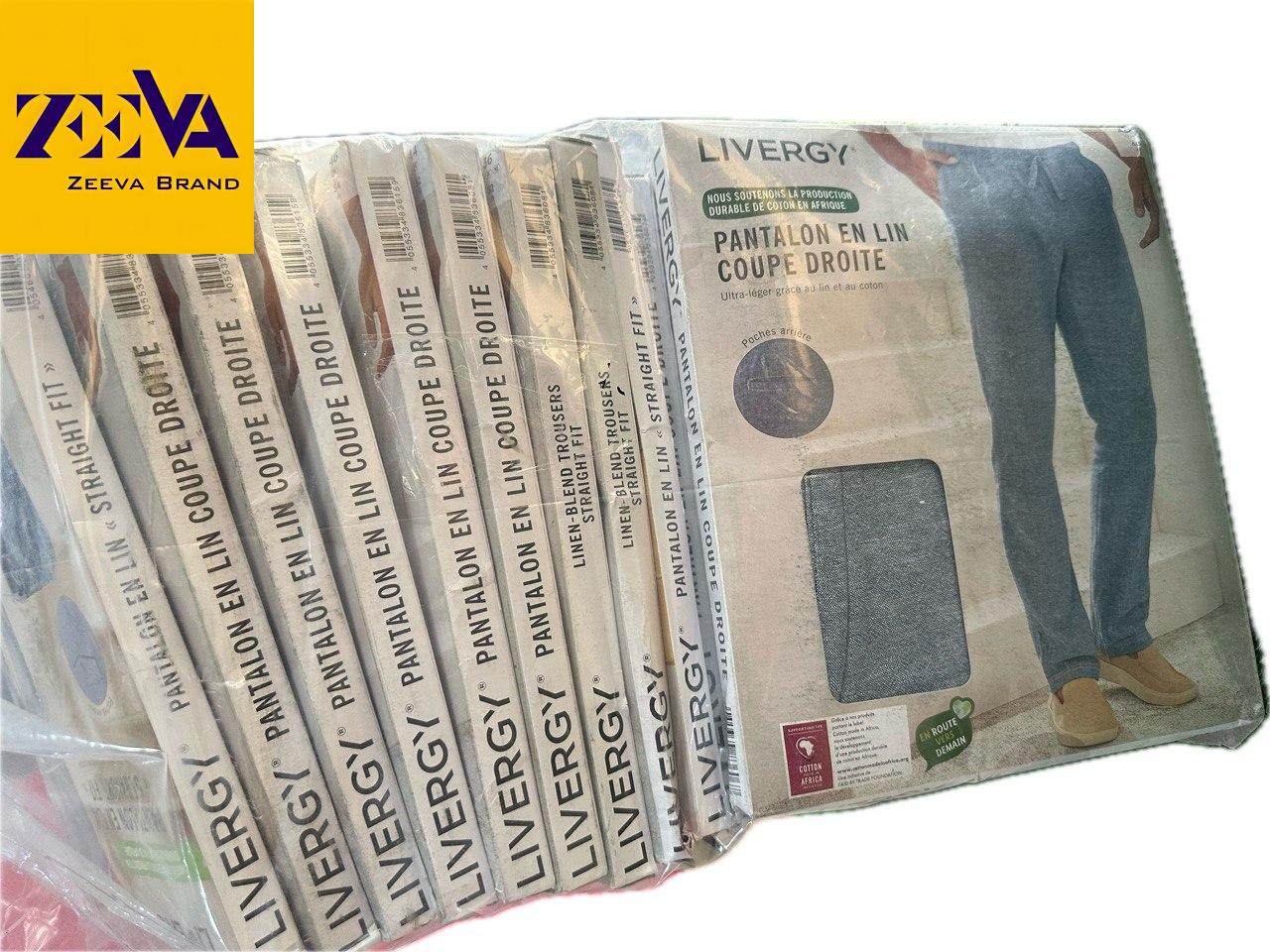 شلوار مردانه استوک کیلویی کنفی (لینن) از برند لیورجی (Livergy) شلوار مردانه استوک کیلویی کنفی (لینن) از برند لیورجی (Livergy)