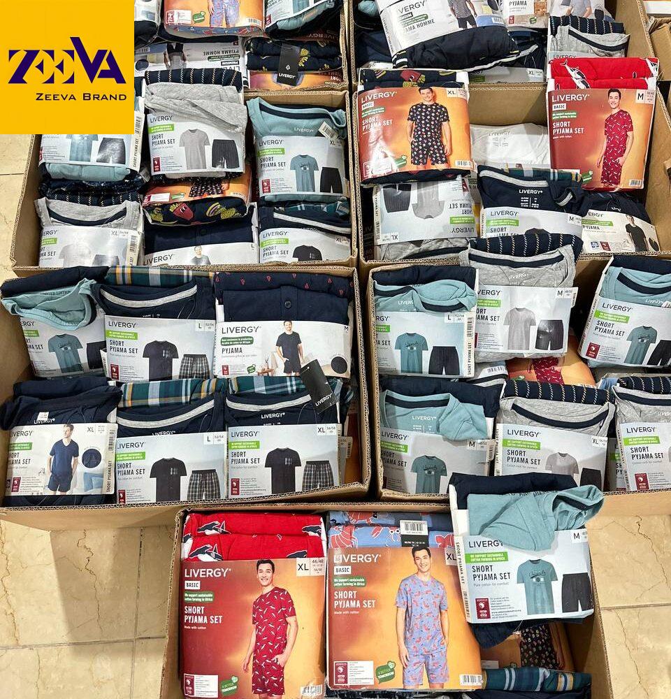 ست تیشرت و شلوارک مردانه عمده کیلویی از برندهای واتسون و لیورجی