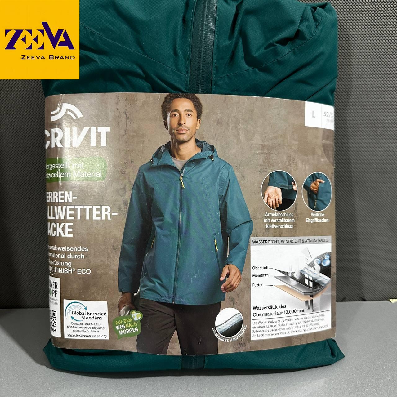 کاپشن بارانی مردانه برند کریویت ساخت آلمان کاپشن بارانی مردانه کیلویی کریویت – محصول اورجینال آلمانی برند Crivit وارداتی از Lidl